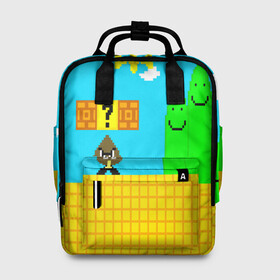 Женский рюкзак 3D с принтом MARIO в Ухте, 100% полиэстер | лямки с регулируемой длиной, сверху ручки, чтобы рюкзак нести как сумку. Основное отделение закрывается на молнию, как и внешний карман. Внутри два дополнительных кармана, один из которых закрывается на молнию. По бокам два дополнительных кармашка, куда поместится маленькая бутылочка
 | Тематика изображения на принте: concept art | enemies | first level | fungus | game art | kirbys adventure | luigi’s mansion | mario | mario bros | minimalism | pixels | super mario | super mario 2 | марио