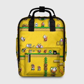 Женский рюкзак 3D с принтом MARIO 2020 в Ухте, 100% полиэстер | лямки с регулируемой длиной, сверху ручки, чтобы рюкзак нести как сумку. Основное отделение закрывается на молнию, как и внешний карман. Внутри два дополнительных кармана, один из которых закрывается на молнию. По бокам два дополнительных кармашка, куда поместится маленькая бутылочка
 | Тематика изображения на принте: concept art | enemies | first level | fungus | game art | kirbys adventure | luigi’s mansion | mario | mario bros | minimalism | pixels | super mario | super mario 2 | марио