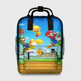 Женский рюкзак 3D с принтом Марио в Ухте, 100% полиэстер | лямки с регулируемой длиной, сверху ручки, чтобы рюкзак нести как сумку. Основное отделение закрывается на молнию, как и внешний карман. Внутри два дополнительных кармана, один из которых закрывается на молнию. По бокам два дополнительных кармашка, куда поместится маленькая бутылочка
 | Тематика изображения на принте: concept art | enemies | first level | fungus | game art | kirbys adventure | luigi’s mansion | mario | mario bros | minimalism | pixels | super mario | super mario 2 | марио