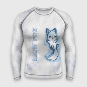 Мужской рашгард 3D с принтом Snow fox в Ухте,  |  | fox | snow | лис | лиса | лисёнок | лисичка | снег | снежная