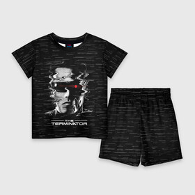 Детский костюм с шортами 3D с принтом The Terminator в Ухте,  |  | arnold | connor | john | robot | schwarzenegger | skynet | t 800 | terminator | арнольд | джон | коннор | ликвидатор | небесная | робот | сеть | скайнет | терминатор | шварценеггер