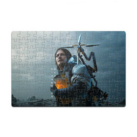 Пазл магнитный 126 элементов с принтом Death Stranding в Ухте, полимерный материал с магнитным слоем | 126 деталей, размер изделия —  180*270 мм | Тематика изображения на принте: death stranding | kojima | игры | хидэо кодзима