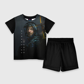 Детский костюм с шортами 3D с принтом Death Stranding в Ухте,  |  | death stranding | kojima | игры | хидэо кодзима
