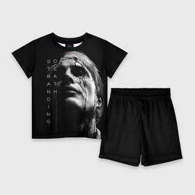 Детский костюм с шортами 3D с принтом Death Stranding в Ухте,  |  | death stranding | kojima | игры | хидэо кодзима