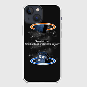Чехол для iPhone 13 mini с принтом Doctor Who в Ухте,  |  | Тематика изображения на принте: bbc | dimension | dr who | jenna coleman | jodie whittaker | matt smith | relative | resolution | space | tardis | the doctor | time | галлифрей | джоди уиттакер | доктор кто | тардис