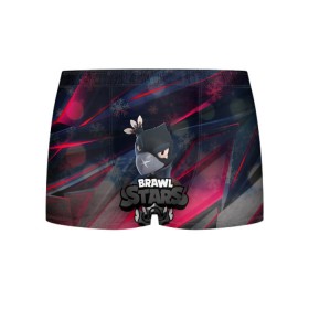 Мужские трусы 3D с принтом Brawl Stars CROW SNOW в Ухте, 50% хлопок, 50% полиэстер | классическая посадка, на поясе мягкая тканевая резинка | Тематика изображения на принте: 2020 | android | background | brawl stars | crow | games | leon | mobile game | stars | бравл старс | ворон | игры | леон | мобильные игры | синий | снег | снежинки | текстура | фон