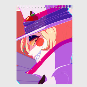 Скетчбук с принтом Hazbin Hotel (Lucifer) в Ухте, 100% бумага
 | 48 листов, плотность листов — 100 г/м2, плотность картонной обложки — 250 г/м2. Листы скреплены сверху удобной пружинной спиралью | hazbin hotel | lucifer | мультсериал | отель хазбин
