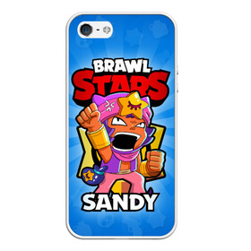 Чехол для iPhone 5/5S матовый BRAWL STARS SANDY: в Ухте, Силикон | Область печати: задняя сторона чехла, без боковых панелей | brawl stars | brawl stars sandy | brawler | sandy | бравл старз | бравлер | сэнди