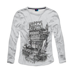 Женский лонгслив 3D с принтом Hazbin Hotel в Ухте, 100% полиэстер | длинные рукава, круглый вырез горловины, полуприлегающий силуэт | hazbin hotel | hell | ад | ада | аластор | вэгги | отель хазбин | пасхалки | рай | тайны | чарли