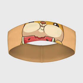 Повязка на голову 3D с принтом ХоМа в Ухте,  |  | Тематика изображения на принте: арбузик | хомяк