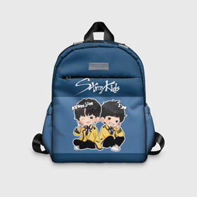 Детский рюкзак 3D с принтом Stray Kids в Ухте, 100% полиэстер | лямки с регулируемой длиной, сверху петелька, чтобы рюкзак можно было повесить на вешалку. Основное отделение закрывается на молнию, как и внешний карман. Внутри дополнительный карман. По бокам два дополнительных кармашка | 3racha | i.n | jyp nation | k pop | kpop | skz | stray kids | к поп | кпоп | ли ноу | скз | страй кидс | стрэй кидс | сынмина | уджин | феликса | хана | хёнджина | чана | чанбина