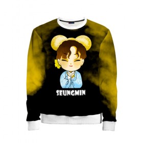 Детский свитшот 3D с принтом Seungmin в Ухте, 100% полиэстер | свободная посадка, прямой крой, мягкая тканевая резинка на рукавах и понизу свитшота | 3racha | i.n | jyp nation | k pop | kpop | skz | stray kids | к поп | кпоп | ли ноу | скз | страй кидс | стрэй кидс | сынмина | уджин | феликса | хана | хёнджина | чана | чанбина