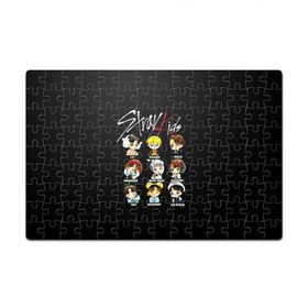 Пазл магнитный 126 элементов с принтом Stray Kids в Ухте, полимерный материал с магнитным слоем | 126 деталей, размер изделия —  180*270 мм | 3racha | i.n | jyp nation | k pop | kpop | skz | stray kids | к поп | кпоп | ли ноу | скз | страй кидс | стрэй кидс | сынмина | уджин | феликса | хана | хёнджина | чана | чанбина