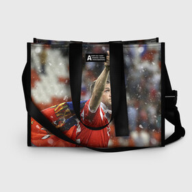 Сумка-шоппер 3D Артем Дзюба: в Ухте, 100% полиэстер | застегивается на металлическую кнопку; внутренний карман застегивается на молнию. Стенки укреплены специальным мягким материалом, чтобы защитить содержимое от несильных ударов
 | championship | cup | dzyuba | russia | world | артем | дзюба | европы | мира | мундиаль | россия | сборная россии | чемпионат