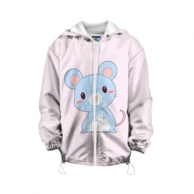 Детская куртка 3D с принтом Мышка в Ухте, 100% полиэстер | застежка — молния, подол и капюшон оформлены резинкой с фиксаторами, по бокам — два кармана без застежек, один потайной карман на груди, плотность верхнего слоя — 90 г/м2; плотность флисового подклада — 260 г/м2 | Тематика изображения на принте: 2020 | christmas | happy | merry | mouse | new year | rat | в подарок | детский | крыса | мышь | новый год | поздравить | рождество | с наступающим | с новым годом | с рождеством