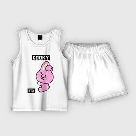 Детская пижама с шортами хлопок COOKY BT21: в Ухте,  |  | bt21 | bts | chimmy | cooky | koya | love yourself. | mang | rj | shooky | tata | бт21 | бтс