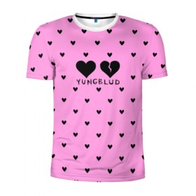 Мужская футболка 3D спортивная с принтом Yungblud hearts в Ухте, 100% полиэстер с улучшенными характеристиками | приталенный силуэт, круглая горловина, широкие плечи, сужается к линии бедра | 11minutes | anarchist | billie eilish | die for the hype | dominic harrison | edit | fandoms | halsey | kill somebody | polygrapheyes | psychotickids | tinpanboy | yungblud | yungblud army | yungblud art | yungblud edit | yungblud fan | доминик харрис | я