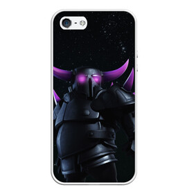 Чехол для iPhone 5/5S матовый Clash of Clans: в Ухте, Силикон | Область печати: задняя сторона чехла, без боковых панелей | clash of clans | clash royale | game | supercell | детская | детям | игра | клаш оф кланс | клэш оф кланс | компьютерна игра | пекка