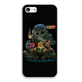 Чехол для iPhone 5/5S матовый Clash of Clans: в Ухте, Силикон | Область печати: задняя сторона чехла, без боковых панелей | clash of clans | clash royale | game | supercell | детская | детям | игра | клаш оф кланс | клэш оф кланс | компьютерна игра | пекка