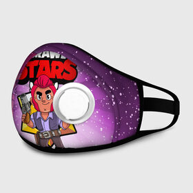 Маска из неопрена с принтом BRAWL STARS COLT в Ухте, неопрен 100% | Форма огибающая нос. Резинки для ушей с дополнительной резинкой на затылке. Клапан для выдоха для активного дыхания при занятиях спортом. Эластичный материал маски и окантовки для лучшего растяжения и прилегания маски.  | brawl stars | brawl stars colt | brawler | colt | бравл старз | бравлер | кольт