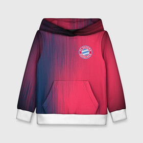 Детская толстовка 3D с принтом FC Bayern Munchen (Bavaria). в Ухте, 100% полиэстер | двухслойный капюшон со шнурком для регулировки, мягкие манжеты на рукавах и по низу толстовки, спереди карман-кенгуру с мягким внутренним слоем | fc bayern munchen | бавария | геометрия | спорт | текстура | футбол