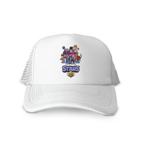 Кепка тракер с сеткой с принтом Brawl Stars в Ухте, трикотажное полотно; задняя часть — сетка | длинный козырек, универсальный размер, пластиковая застежка | brawl | brawl stars | crow | leon | stars | бравл | бравл старс | браво старс | игра | компьютерная | кров | леон | онлайн | старс