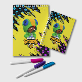 Блокнот с принтом Brawl Stars LEON в Ухте, 100% бумага | 48 листов, плотность листов — 60 г/м2, плотность картонной обложки — 250 г/м2. Листы скреплены удобной пружинной спиралью. Цвет линий — светло-серый
 | brawl | brawl stars | crow | leon | stars | бравл | бравл старс | браво старс | игра | компьютерная | кров | леон | онлайн | старс