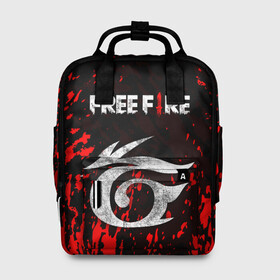 Женский рюкзак 3D с принтом GARENA FREE FIRE в Ухте, 100% полиэстер | лямки с регулируемой длиной, сверху ручки, чтобы рюкзак нести как сумку. Основное отделение закрывается на молнию, как и внешний карман. Внутри два дополнительных кармана, один из которых закрывается на молнию. По бокам два дополнительных кармашка, куда поместится маленькая бутылочка
 | Тематика изображения на принте: free fire | garena free fire | гарена 3 | гарена фри | гарена фри фаер | гарено. | игра garena