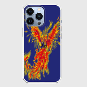 Чехол для iPhone 13 Pro с принтом Феникс в Ухте,  |  | горящий | летит | огонь | пар хает | пламя | птица | пылает | пылающий | феникс