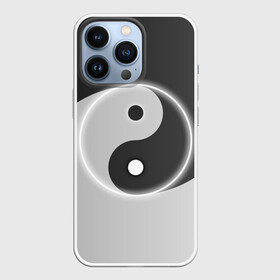 Чехол для iPhone 13 Pro с принтом Инь   янь (с двух сторон) в Ухте,  |  | Тематика изображения на принте: black | signs | white. | ying   yang | белый | знаки | инь   янь | чёрный