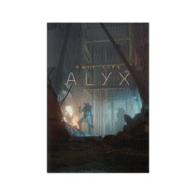 Обложка для паспорта матовая кожа с принтом HALF-LIFE: ALYX в Ухте, натуральная матовая кожа | размер 19,3 х 13,7 см; прозрачные пластиковые крепления | Тематика изображения на принте: alex | alyx | freeman | g man | gman | gordon | half | half life | halflife | life | valve | алекс | аликс | вальв | вэльв | гордон | джи | лайф | мен | фримен | халф | халф лайф | халфлайф