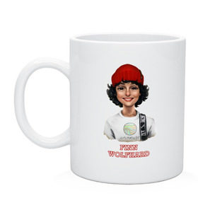 Кружка с принтом finn wolfhard в Ухте, керамика | объем — 330 мл, диаметр — 80 мм. Принт наносится на бока кружки, можно сделать два разных изображения | Тематика изображения на принте: finn wolfhard | очень странные дела | финн вулфард