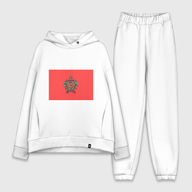 Женский костюм хлопок Oversize с принтом Черепаховый остров в Ухте,  |  | девушки | декор | декоративный | женщины | животные | мода | море | морская жизнь | морская черепаха | морской мир | подводный мир | цветочный | цветы | черепаха
