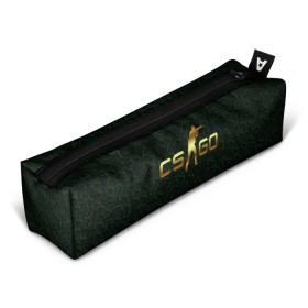 Пенал 3D с принтом cs go gold в Ухте, 100% полиэстер | плотная ткань, застежка на молнии | cs | cs go | cs go gold | gold | голд | золото | кс | кс го | кс го голд | листва | майки с листвой