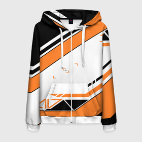 Мужская толстовка 3D на молнии с принтом Cs Go Asiimov Style #1 в Ухте, 100% полиэстер | длина до линии бедра, манжеты и пояс оформлены мягкой тканевой резинкой, двухслойный капюшон со шнурком для регулировки, спереди молния, по бокам два кармана | Тематика изображения на принте: asiimov | counter strike go | cs:go | games. | асимов | игры | контер страйк | контер страйк гоу | контра | кс гоу | сs go