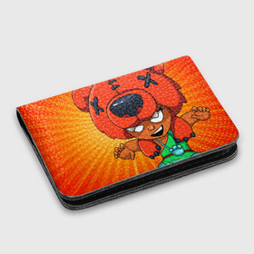 Картхолдер с принтом с принтом BRAWL STARS NITA в Ухте, натуральная матовая кожа | размер 7,3 х 10 см; кардхолдер имеет 4 кармана для карт; | brawl stars | brawl stars nita | brawler | nita | бравл старз | бравлер | нита