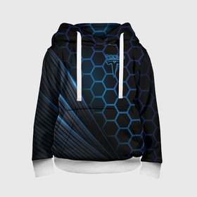 Детская толстовка 3D с принтом Tesla в Ухте, 100% полиэстер | двухслойный капюшон со шнурком для регулировки, мягкие манжеты на рукавах и по низу толстовки, спереди карман-кенгуру с мягким внутренним слоем | Тематика изображения на принте: cybertruck | elon reeve musk | model 3 | pickup | tech | technology | tesla | грузовик | илон маск | кибер | моторс | пикап | тесла