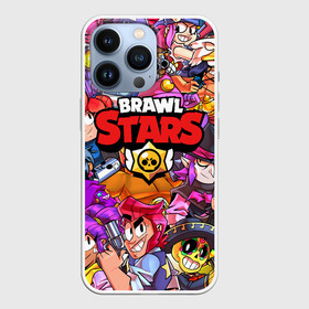 Чехол для iPhone 13 Pro с принтом BRAWL STARS ВСЕ БРАВЛЫ | БРАВЛ СТАРС в Ухте,  |  | Тематика изображения на принте: brawl stars | brawl stars все персонажи | bull | colt | crow | leon | leon shark | shark | stars | акула | берли | ворон | динамайк | кольт | леон | леон акула | нита | спайк | шелли | эль примо