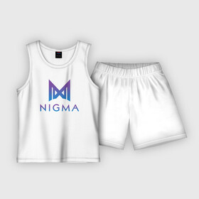 Детская пижама с шортами хлопок с принтом Nigma esports в Ухте,  |  | Тематика изображения на принте: gh | kuroky | mind_control | miracle | nigma | w33 | виха | гх | джиейч | дота | дота 2 | игра | интернешнл | киберспорт | куро | майнд контрол | миракл | нигма