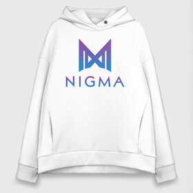 Женское худи Oversize хлопок с принтом Nigma esports в Ухте, френч-терри — 70% хлопок, 30% полиэстер. Мягкий теплый начес внутри —100% хлопок | боковые карманы, эластичные манжеты и нижняя кромка, капюшон на магнитной кнопке | Тематика изображения на принте: gh | kuroky | mind_control | miracle | nigma | w33 | виха | гх | джиейч | дота | дота 2 | игра | интернешнл | киберспорт | куро | майнд контрол | миракл | нигма