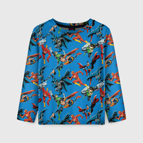 Детский лонгслив 3D Justice League: в Ухте, 100% полиэстер | длинные рукава, круглый вырез горловины, полуприлегающий силуэт
 | batman | bruce wayne | clark kent | dc comics | flash | green lantern | justice league | shtatjl | superhero | superman | бэтмен | зеленый фонарь | лига справедливости | супермен | флэш