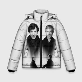 Зимняя куртка для мальчиков 3D с принтом Sherlock в Ухте, ткань верха — 100% полиэстер; подклад — 100% полиэстер, утеплитель — 100% полиэстер | длина ниже бедра, удлиненная спинка, воротник стойка и отстегивающийся капюшон. Есть боковые карманы с листочкой на кнопках, утяжки по низу изделия и внутренний карман на молнии. 

Предусмотрены светоотражающий принт на спинке, радужный светоотражающий элемент на пуллере молнии и на резинке для утяжки | 221b | bbc | benedict cumberbatch | john watson | mark gatiss | martin freeman | sherlock holmes | steven moffat | бейкер | джон ватсон | мориарти | стрит | шерлок
