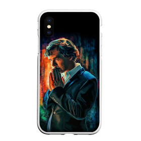 Чехол для iPhone XS Max матовый с принтом Sherlock в Ухте, Силикон | Область печати: задняя сторона чехла, без боковых панелей | Тематика изображения на принте: 221b | bbc | benedict cumberbatch | john watson | mark gatiss | martin freeman | sherlock holmes | steven moffat | бейкер | джон ватсон | мориарти | стрит | шерлок