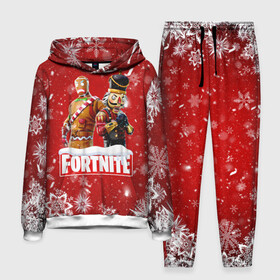 Мужской костюм 3D (с толстовкой) с принтом Новогодний Fortnite в Ухте,  |  | 2020 | christmas | fortnite | fortnite 2 | fortnite chapter 2 | fortnite2 | fortnite: chapter 2 | new year | snow | winter | игры | новогодний | новый год | фортнайт | фортнайт 2