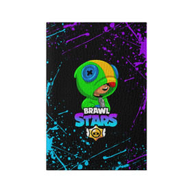 Обложка для паспорта матовая кожа BRAWL STARS LEON SHARK: в Ухте, натуральная матовая кожа | размер 19,3 х 13,7 см; прозрачные пластиковые крепления | brawl stars | bull | colt | crow | leon | leon shark | shark | stars | акула | берли | ворон | динамайк | кольт | леон | леон акула | нита | спайк | шелли | эль примо