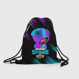 Рюкзак-мешок 3D с принтом Brawl Stars LEON в Ухте, 100% полиэстер | плотность ткани — 200 г/м2, размер — 35 х 45 см; лямки — толстые шнурки, застежка на шнуровке, без карманов и подкладки | 8 bit | 8 бит | brawl | brawl stars | crow | leon | stars | бравл | бравл старс | браво старс | игра | компьютерная | кров | леон | онлайн | старс