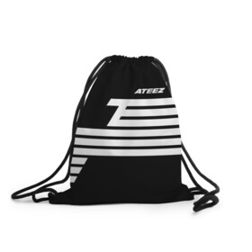 Рюкзак-мешок 3D с принтом Ateez в Ухте, 100% полиэстер | плотность ткани — 200 г/м2, размер — 35 х 45 см; лямки — толстые шнурки, застежка на шнуровке, без карманов и подкладки | ateez | atiny | destiny | k pop | kpop | kq fellaz | атеез | атез | атэз | ёсан | к поп | кпоп | минки | сан | сонхва | тин поп | уён | хонджун | чонхо | эйтиз | эйтини | юнхо