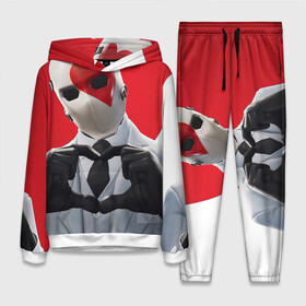 Женский костюм 3D (с толстовкой) с принтом Fortnite в Ухте,  |  | fortnite | персонаж | сердце