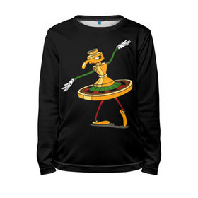 Детский лонгслив 3D с принтом Cuphead в Ухте, 100% полиэстер | длинные рукава, круглый вырез горловины, полуприлегающий силуэт
 | cuphead | босс | рулетка