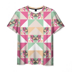 Мужская футболка 3D Геометрическая иллюзия: в Ухте, 100% полиэфир | прямой крой, круглый вырез горловины, длина до линии бедер |